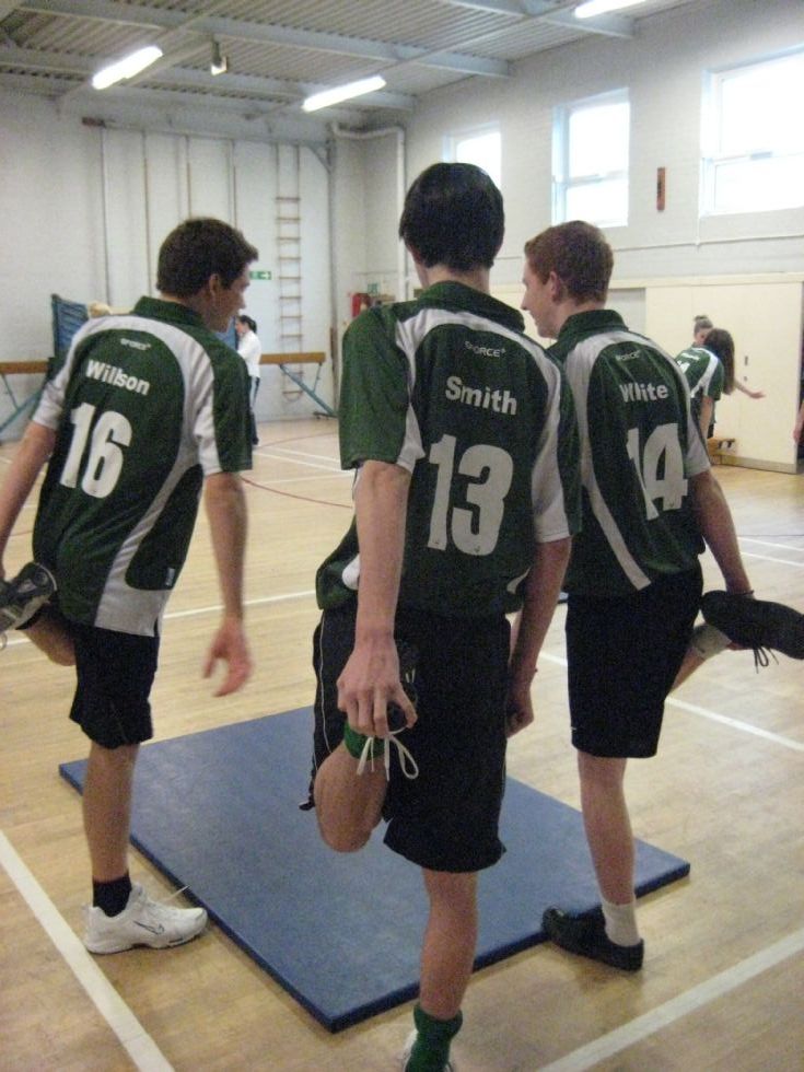  PE Sixth formers in lesson